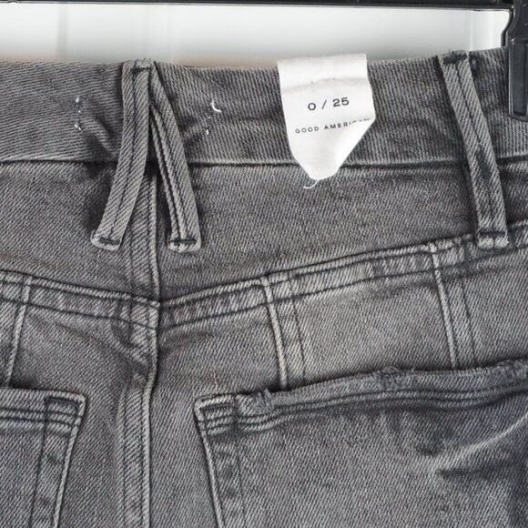 New Good American Seamed Good Classic High Waist Jeans in Black115 size 0/25 - Picture 10 of 15